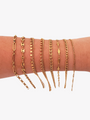 Gold Unfinished Thick Bracelet Chain Collection, 7 Stainless Steel Design Options