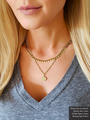 Gold Unfinished Drop Necklace Chain Collection, Stainless Steel And Enamel