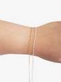 Rylee Unfinished Figaro Bracelet Chain, Gold Filled or Sterling Silver