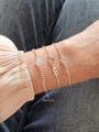 Marie Unfinished Curb Bracelet Chain, Gold Filled or Sterling Silver