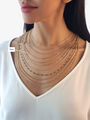 Trini Unfinished Dapped Necklace Chain, Gold Filled or Sterling Silver