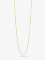 Solid Gold Dainty Adjustable Cable Necklace | Mojo Supply Co