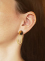 Angeline Tortoise Shell Print Studs