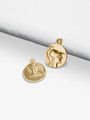Double Sided Gold Coin Ancient Greek Pendant