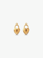 Dainty Gold Heart Shaped Padlock Earring Charms