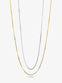 Stacy Adjustable Box Necklace, Gold Plated Silver or Sterling Silver