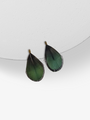 Collins Peacock Green Feather Earring Charms