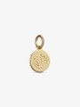 Dainty Scout Gold Coin Necklace Pendant Featuring Lotus Flower Design In The Middle | Mojo Supply Co