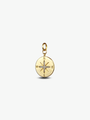 Gold And CZ Compass Bracelet Charm | Mojo Supply Co
