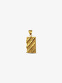 Elegant And Stylish Frankie Gold Textured Bar Necklace Pendant | Mojo Supply Co