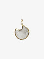 Jasmine Gold Crystal Clear Moon Necklace Pendant