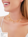 Joni Gold Sparkling Letter Necklace Pendant