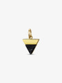 Aya Gold And Black Triangle Necklace Pendant Made With Marble And Howlite In Arrow Shape | Mojo Supply Co