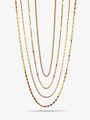 Elegant Gold Adjustable Layering Necklace Collection In Box Link And Snake Chain Cuban Designs | Mojo Supply Co