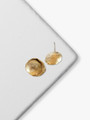 Paloma Textured Layered Matte Gold Studs