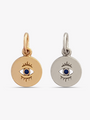 Brooke Dainty Evil Eye Necklace Pendant, Gold or Silver