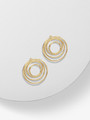 Pair of Marissa Gold Concentric Circles Earring Charms