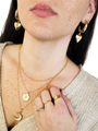 Renee Zodiac Gold Coin Necklace Pendant