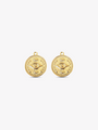 Pair of Dana Evil Eye Gold Coin Earring Charms