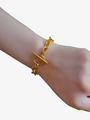Alina Gold Rolo Chain Toggle Bracelet