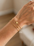 Gold PVD Stainless Steel Unfinished Chain For Bracelets, 8 Style Options