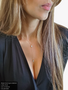 Liva White Opal Style Necklace Pendant, Gold or Silver