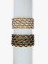 Tiana PVD Stainless Steel Unfinished Enamel Chain, Black or White
