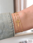 Avis Cross Bracelet Connector, Gold Filled or Sterling Silver