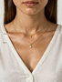 Berkeley 14K Gold Filled 3mm and 4mm Birthstone Necklace Pendant, 13 Colors
