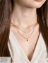 Berkeley 14K Gold Filled 3mm and 4mm Birthstone Necklace Pendant, 13 Colors