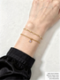 14K Gold Filled Berkeley 3mm and 4mm Birthstone CZ Bracelet Charm, 13 Colors