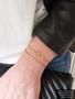 14K Gold Filled Berkeley Birthstone CZ Bracelet Connectors, 3mm and 4mm