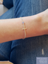 Sterling Silver Berkeley Birthstone CZ Bracelet Connector, 3mm and 4mm