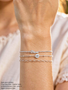 Terri Sterling Silver 6mm Disc Letter Bracelet Connectors