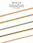 Claire Enamel Cuban Gold PVD Stainless Steel Necklace Chain, 5 Color Options