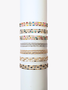 Steff Unfinished Gold Enamel Sequin Necklace Chain, 7 Color Options PVD Stainless Steel