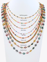 Unfinished PVD Stainless Steel Rainbow Necklace Chain Collection, 8 Style Options