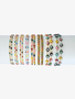 Unfinished PVD Stainless Steel Rainbow Bracelet Chain Collection, 8 Style Options