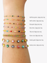 Unfinished PVD Stainless Steel Rainbow Bracelet Chain Collection, 8 Style Options