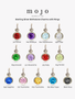 Berkeley Sterling Silver Birthstone Necklace Pendant, 13 Colors