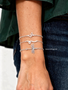 Melania Dragonfly Connector Bracelet Charm, Sterling Silver