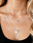 Gold Filled and Sterling Silver Necklace Pendant Collection, 8 Style Options