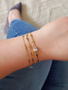 PVD Gold Unfinished Bracelet Chain Collection, 7 Stainless Steel Style Options