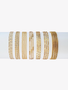 PVD Gold Unfinished Bracelet Chain Collection, 7 Stainless Steel Style Options