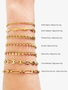 Gold Unfinished Thick Bracelet Chain Collection, 7 PVD Stainless Steel Design Options