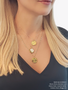 Gold Celestial Necklace Pendant Collection, 16 Styles PVD Stainless Steel