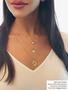 Gold Stone Necklace Pendant Collection, 15 Styles PVD Stainless Steel