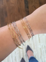 Samone Unfinished Paperclip Bracelet Chain PVD Stainless Steel, Gold and Silver 2 Sizes