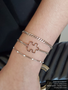 Lawren Unfinished PVD Stainless Steel Enamel Curb Bracelet Chain, Gold and Silver
