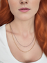Jane Unfinished Singapore Necklace Chain, Gold or Silver PVD Stainless Steel